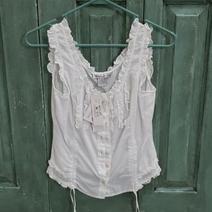 White button down country girl tank!